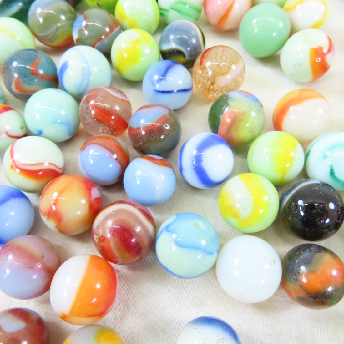 Over 3 Pounds Vintage Peltier Marbles - 10