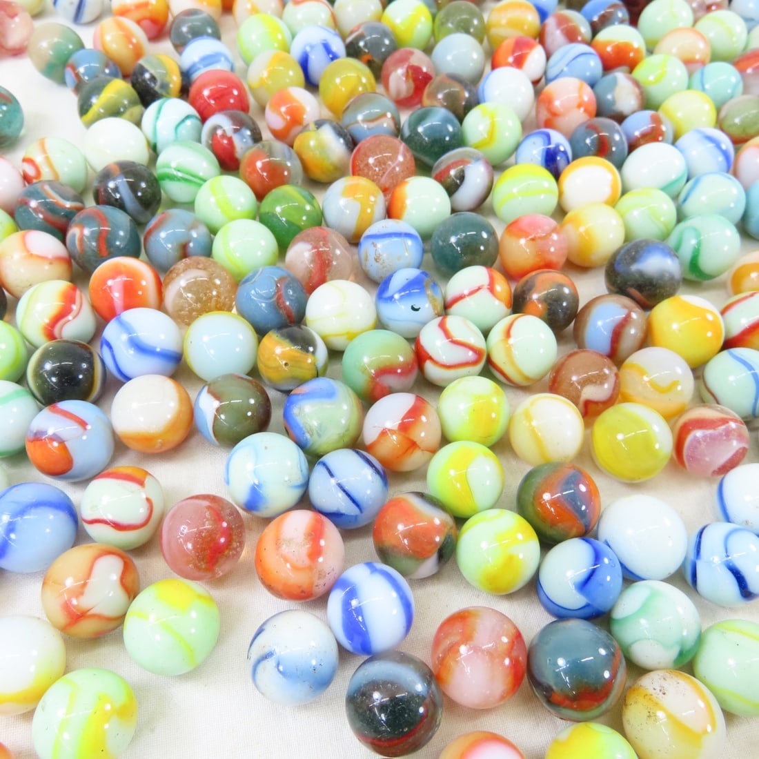 Over 3 Pounds Vintage Peltier Marbles - 3