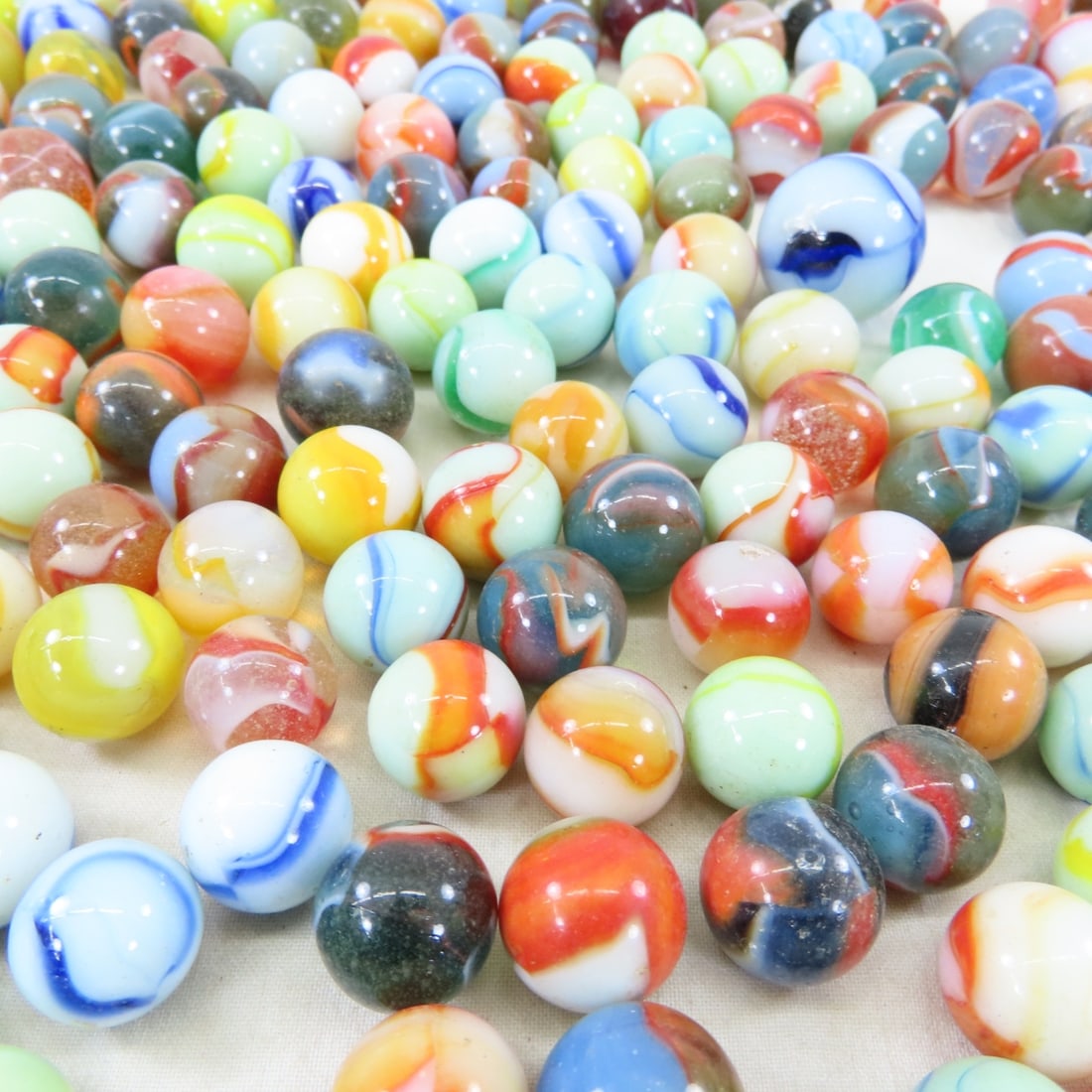 Over 3 Pounds Vintage Peltier Marbles - 4