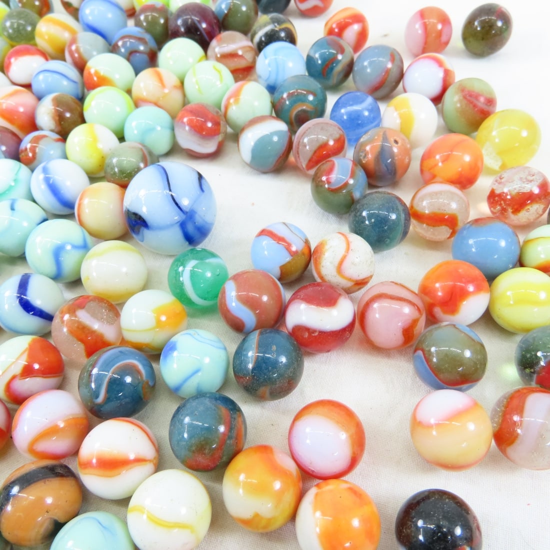 Over 3 Pounds Vintage Peltier Marbles - 5