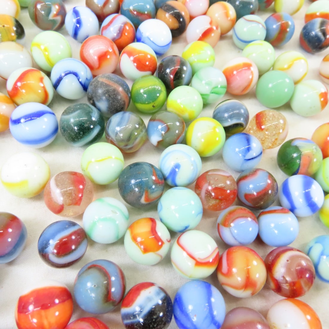 Over 3 Pounds Vintage Peltier Marbles - 7