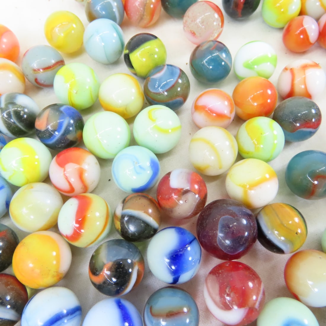 Over 3 Pounds Vintage Peltier Marbles - 8