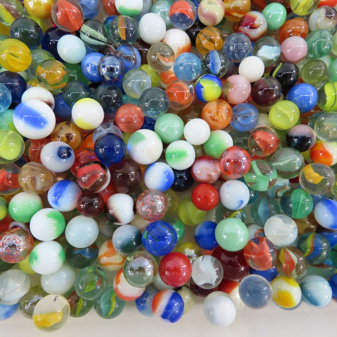 15 Pounds of Vintage & Modern Machine Made Marbles - 12
