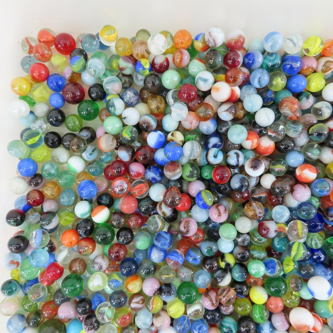 15 Pounds of Vintage & Modern Machine Made Marbles - 14