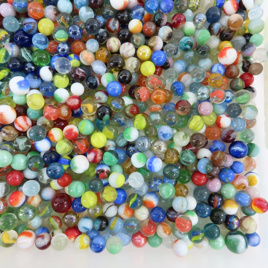 15 Pounds of Vintage & Modern Machine Made Marbles - 17