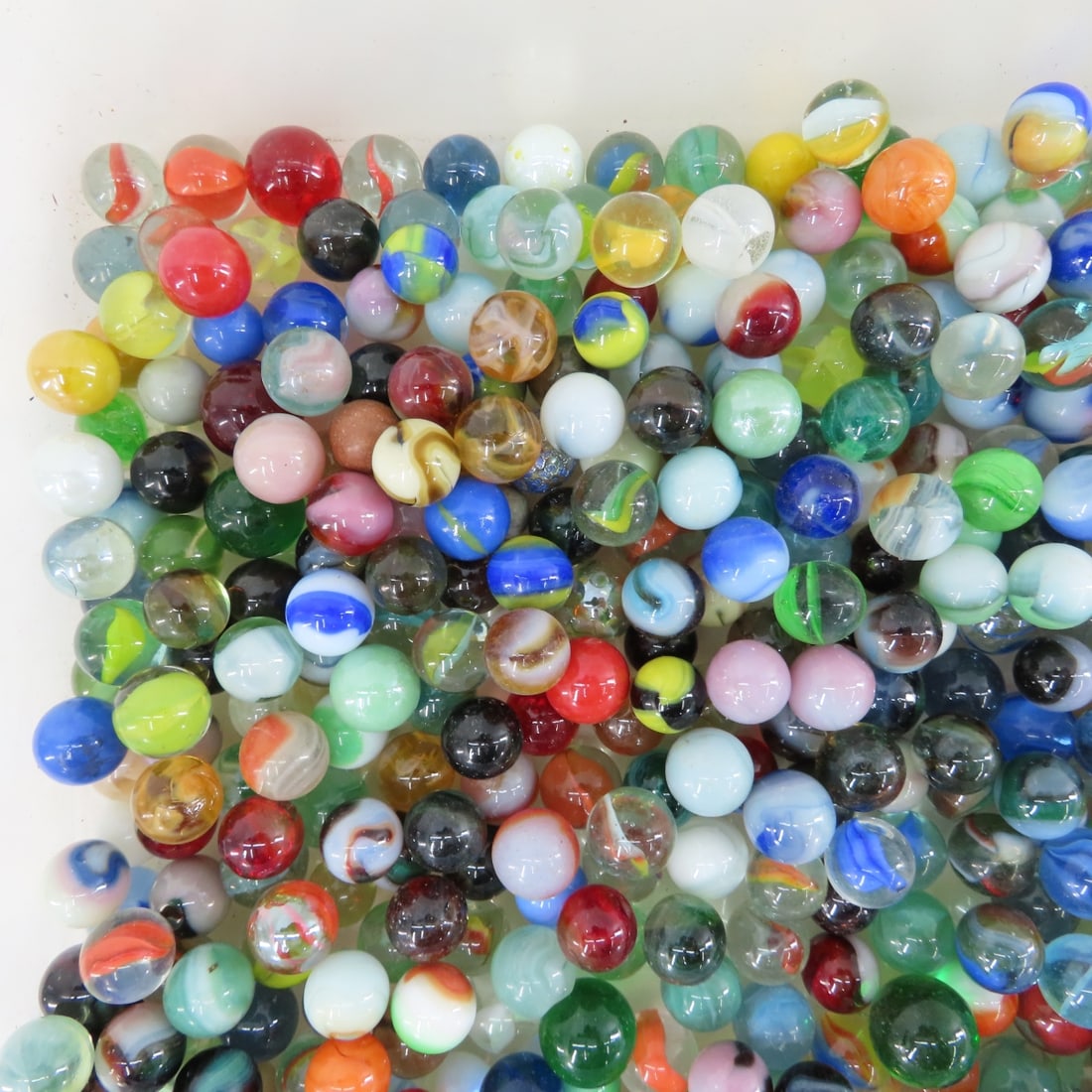 15 Pounds of Vintage & Modern Machine Made Marbles - 2