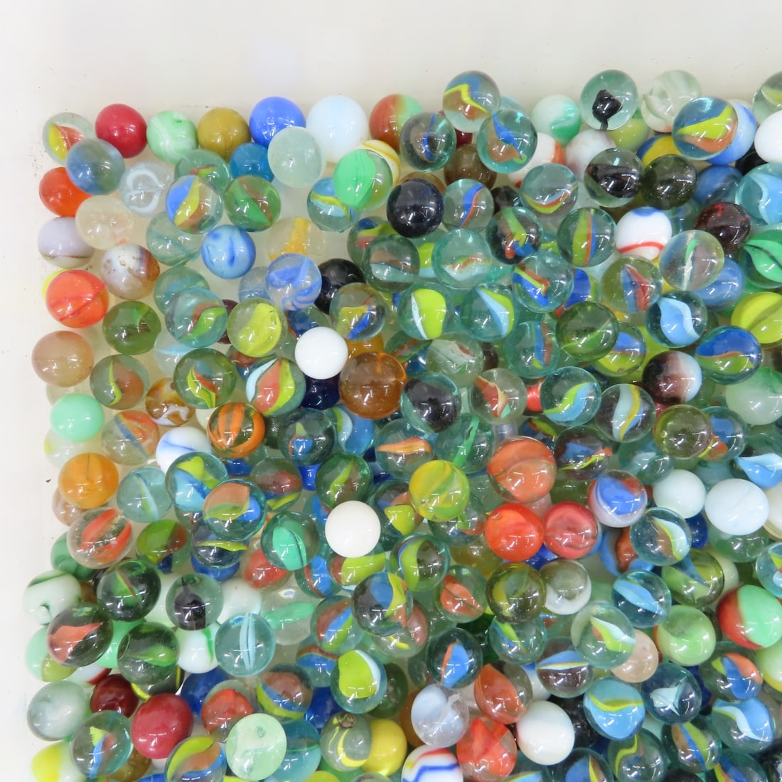 16 Pounds of Vintage & Modern Machine Made Marbles - 2