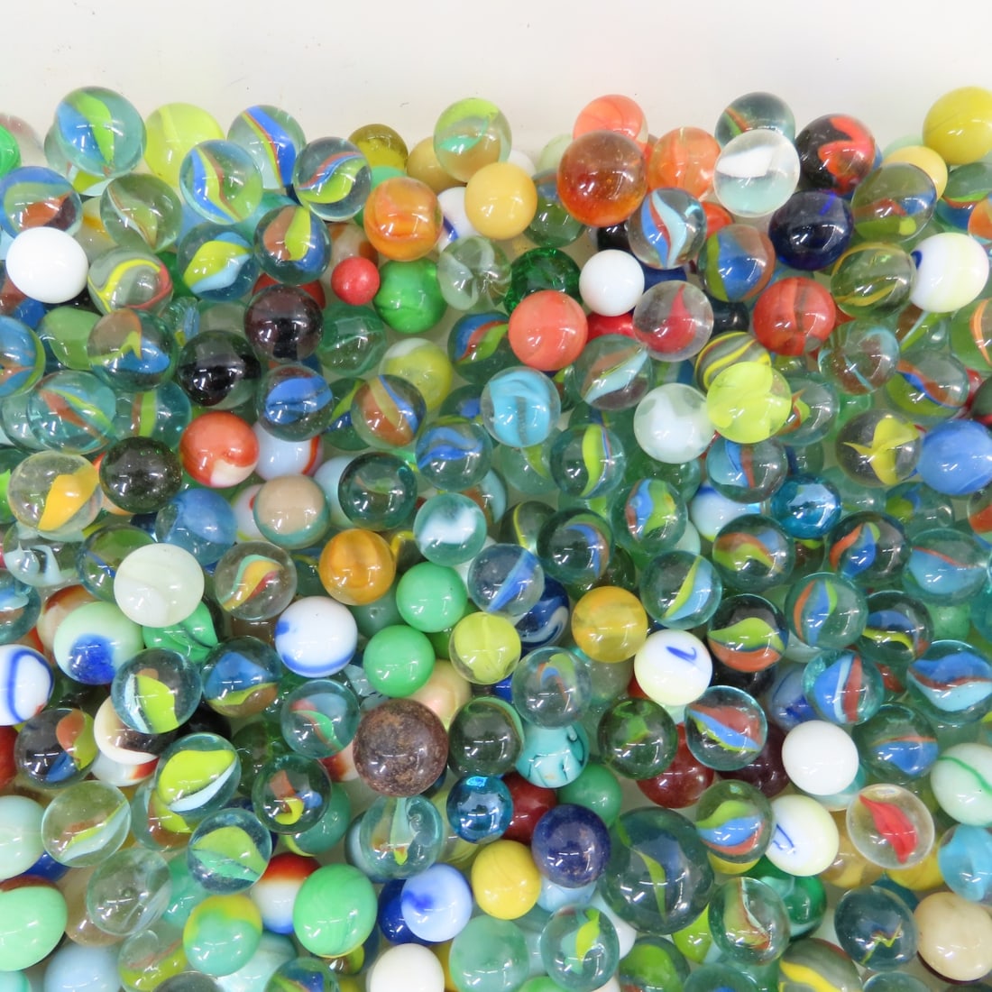 16 Pounds of Vintage & Modern Machine Made Marbles - 4