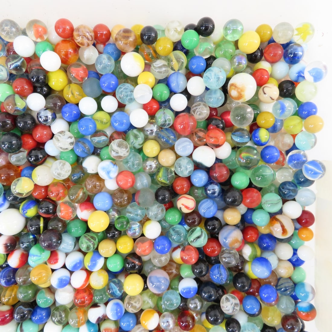 16 Pounds of Vintage & Modern Machine Made Marbles - 16
