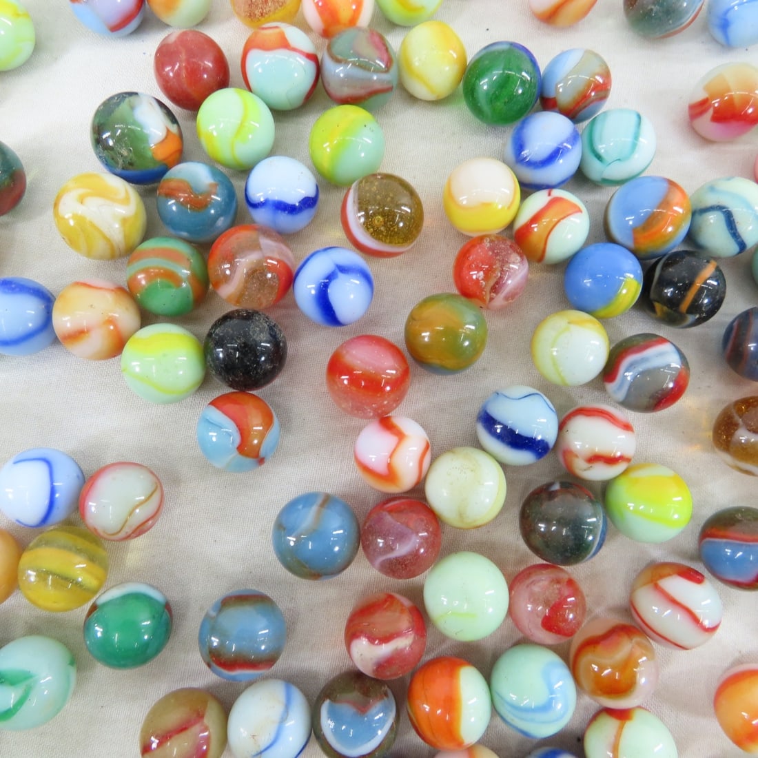 Over 3 Pounds Vintage Peltier Marbles - 10