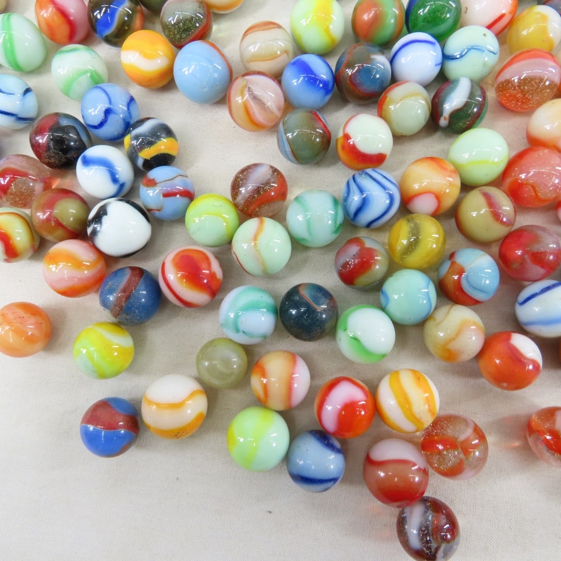 Over 3 Pounds Vintage Peltier Marbles - 17