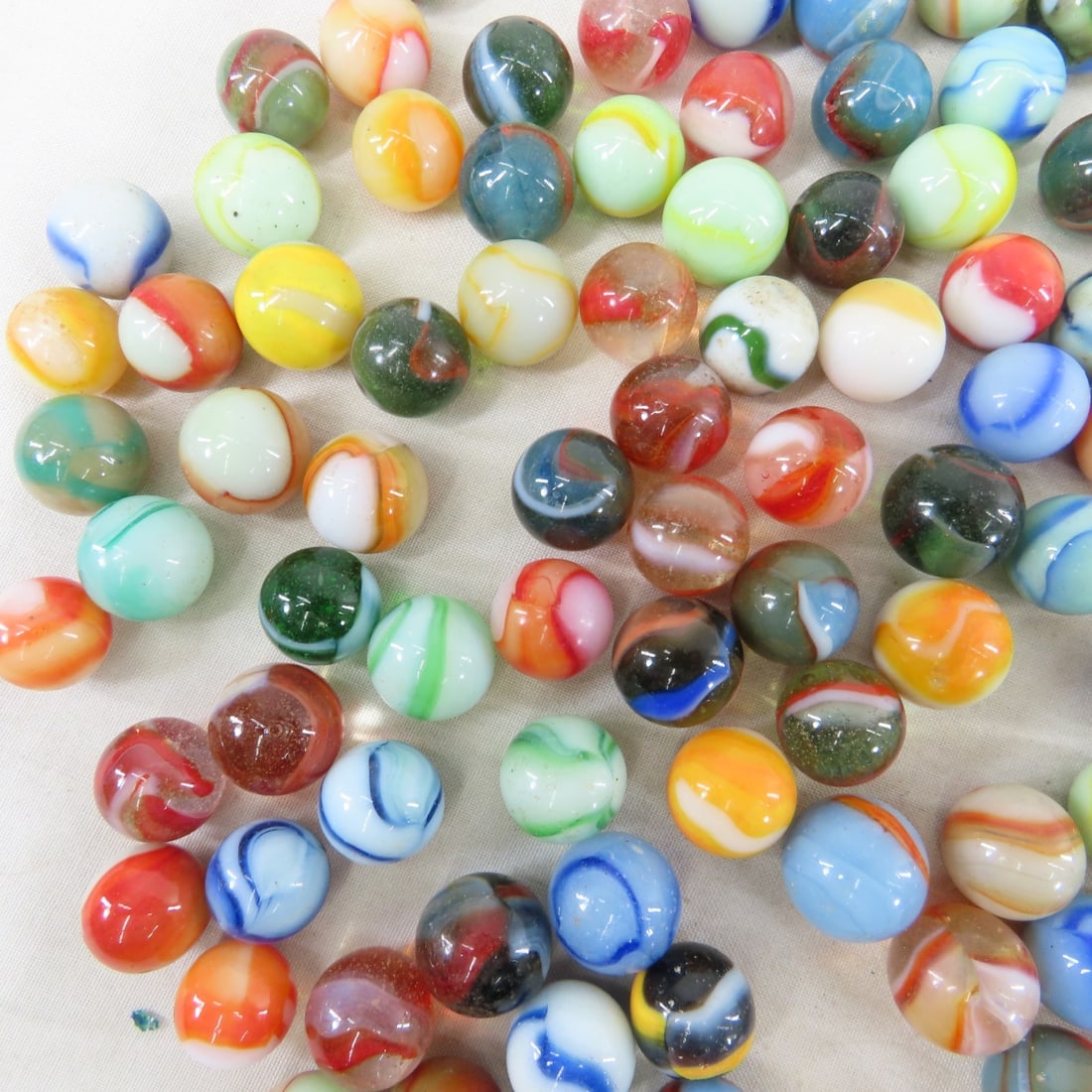 Over 3 Pounds Vintage Peltier Marbles - 18