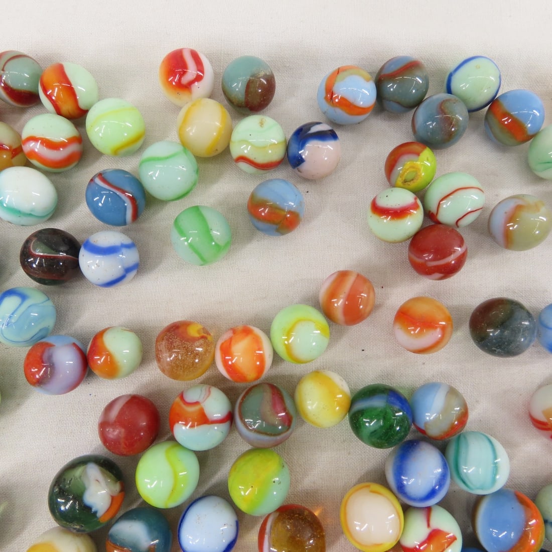 Over 3 Pounds Vintage Peltier Marbles - 3