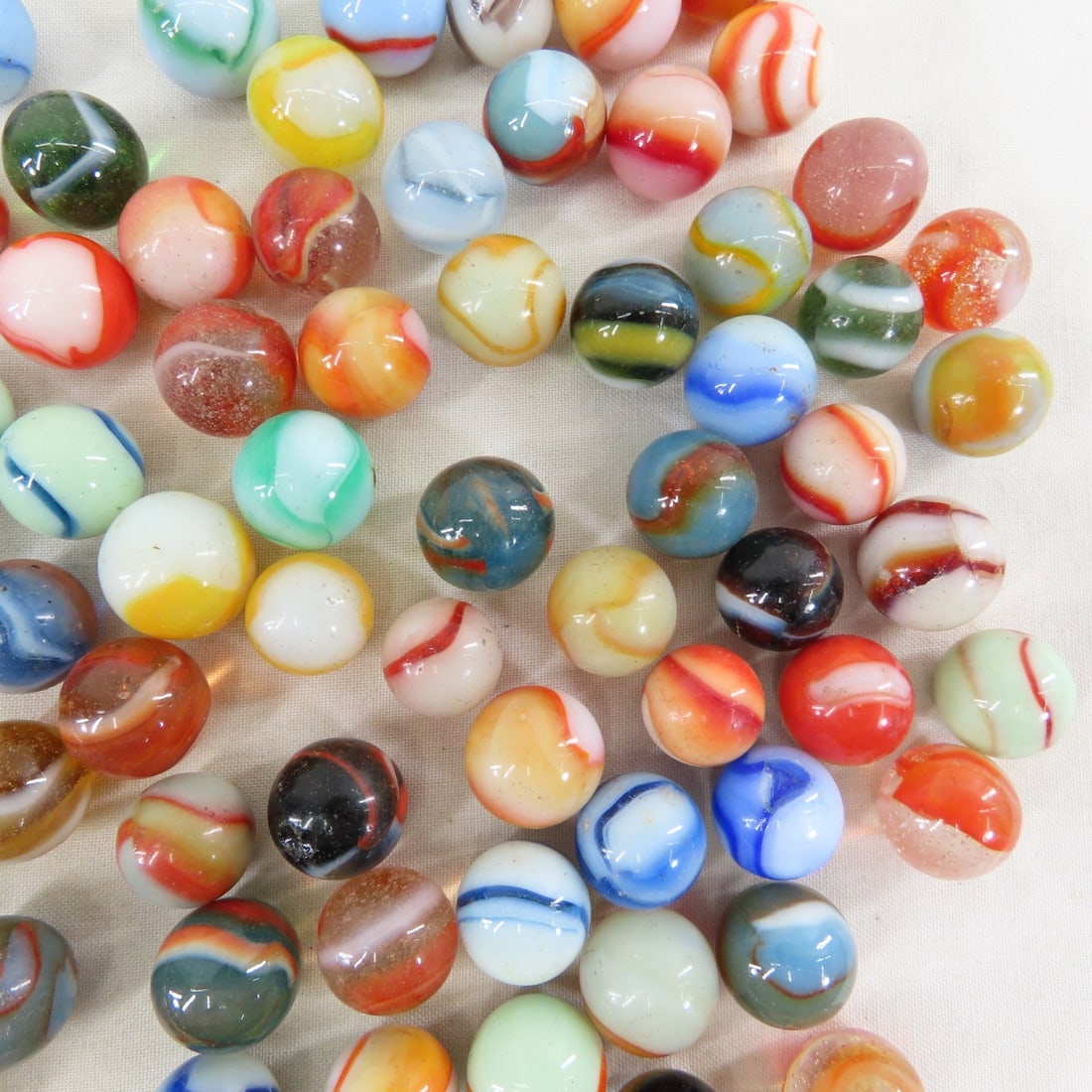 Over 3 Pounds Vintage Peltier Marbles - 5