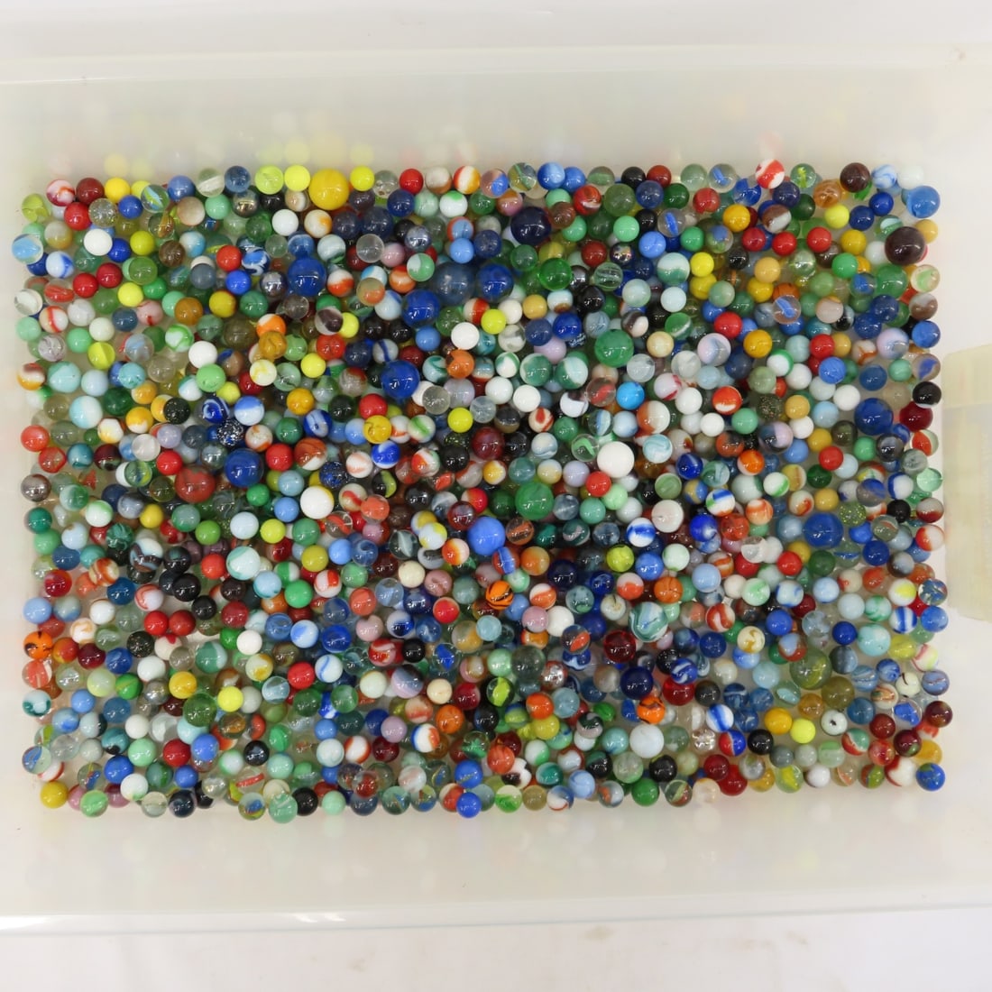 14 Pounds of Vintage & Modern Machine Made Marbles - 14