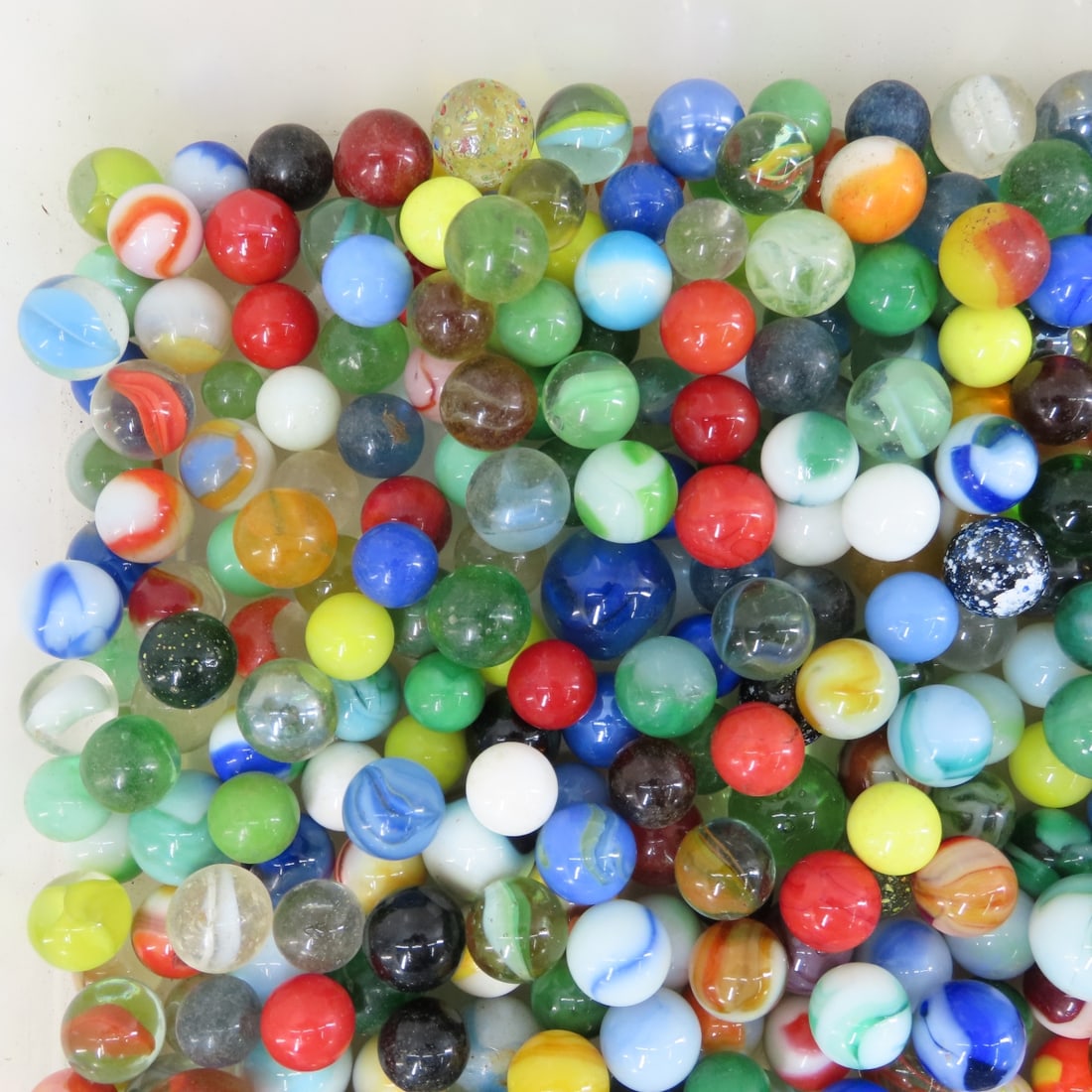14 Pounds of Vintage & Modern Machine Made Marbles - 2