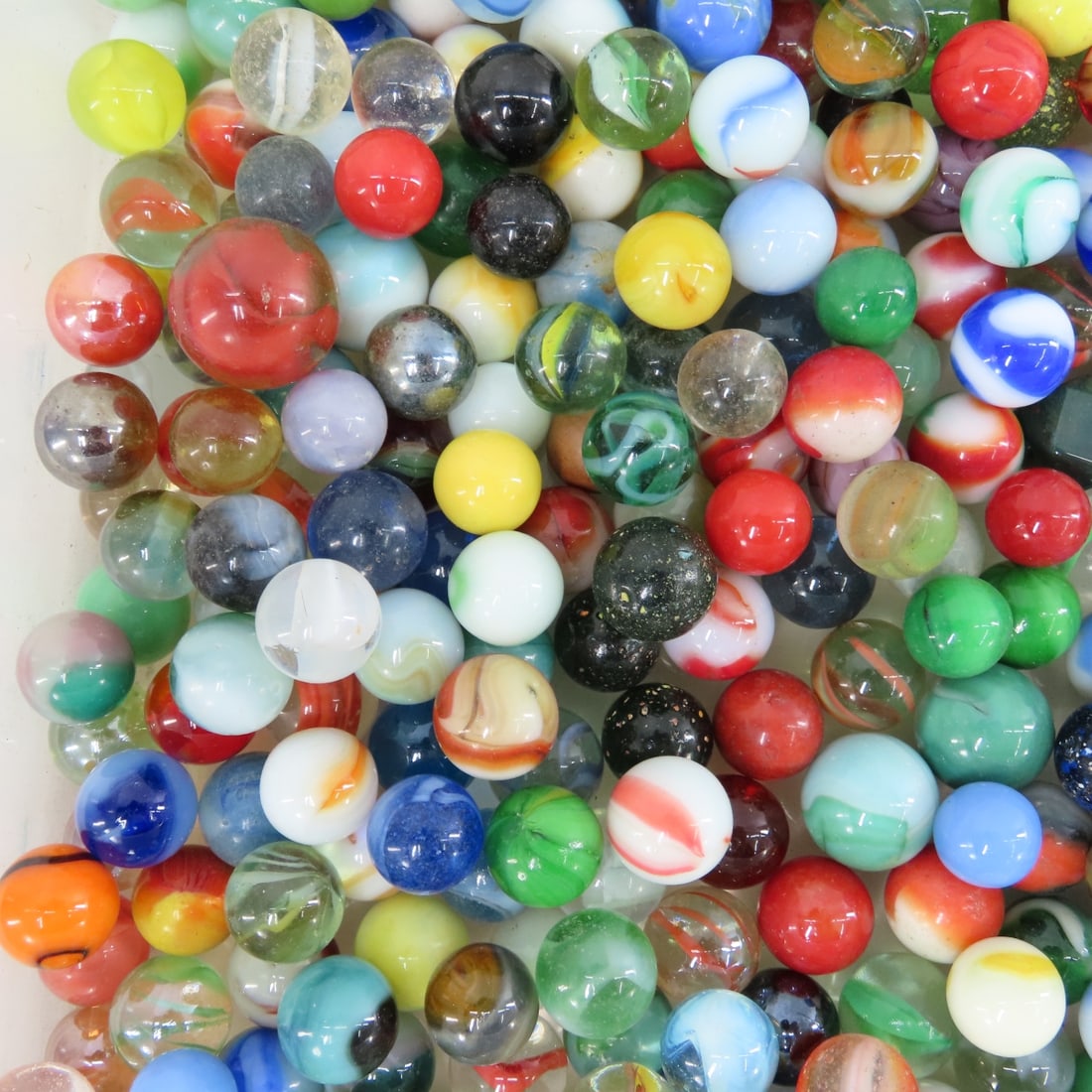 14 Pounds of Vintage & Modern Machine Made Marbles - 6