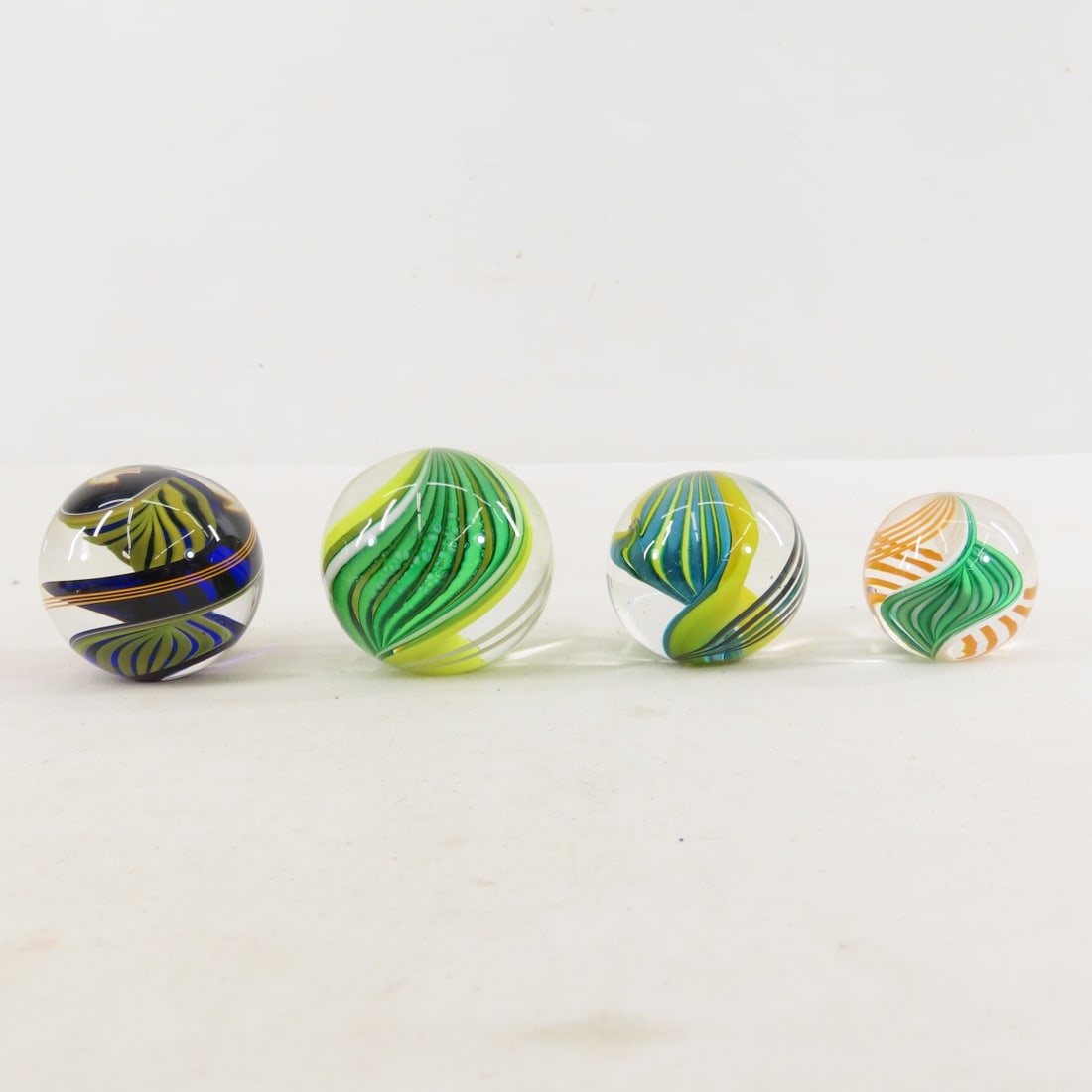 4 Handmade Modern Art Marbles with Stand for 3 - 2