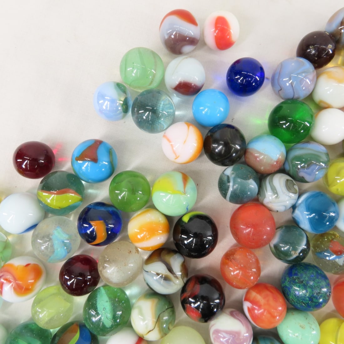 11 Pounds of Modern Machine Made Shooter Marbles - 12