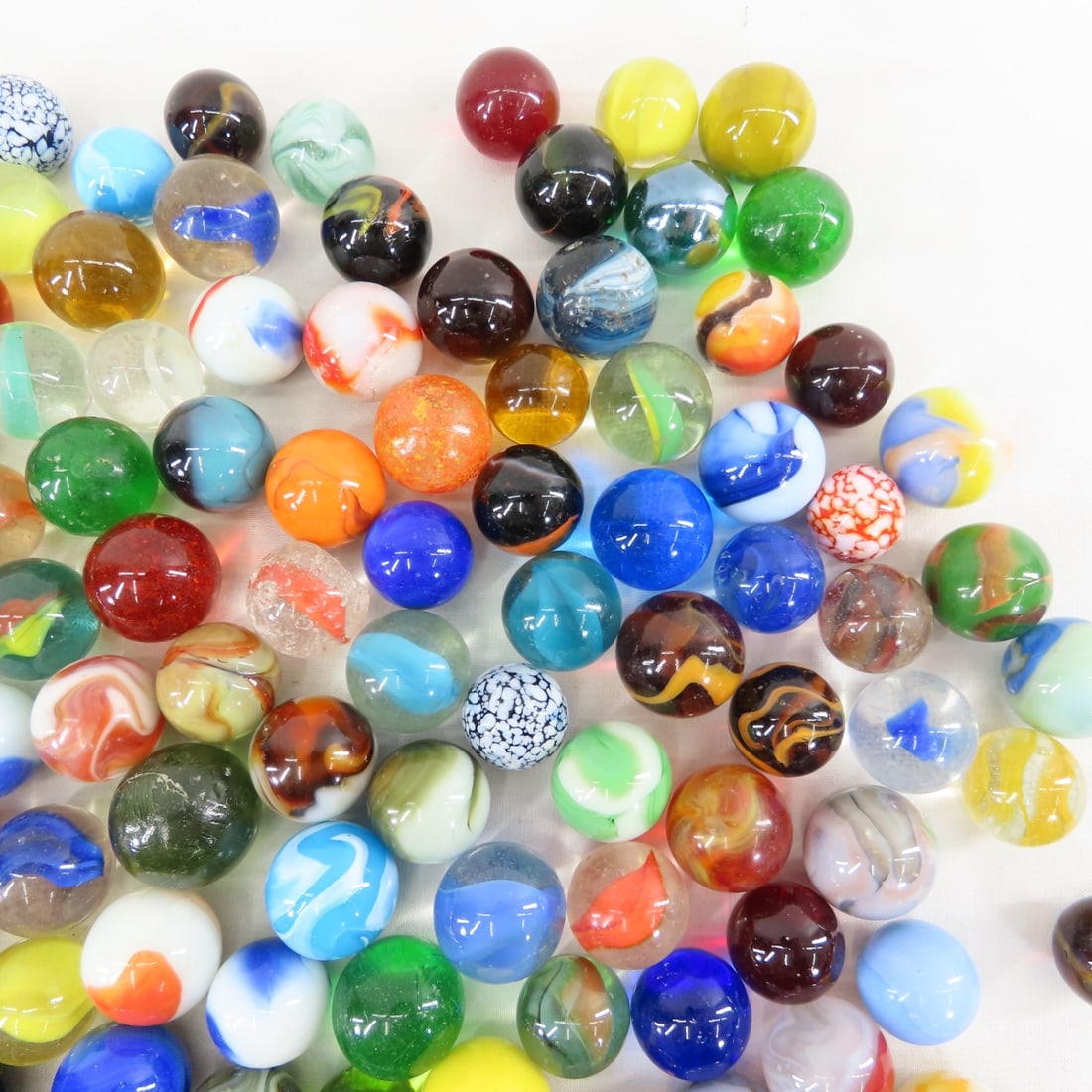 11 Pounds of Modern Machine Made Shooter Marbles - 14