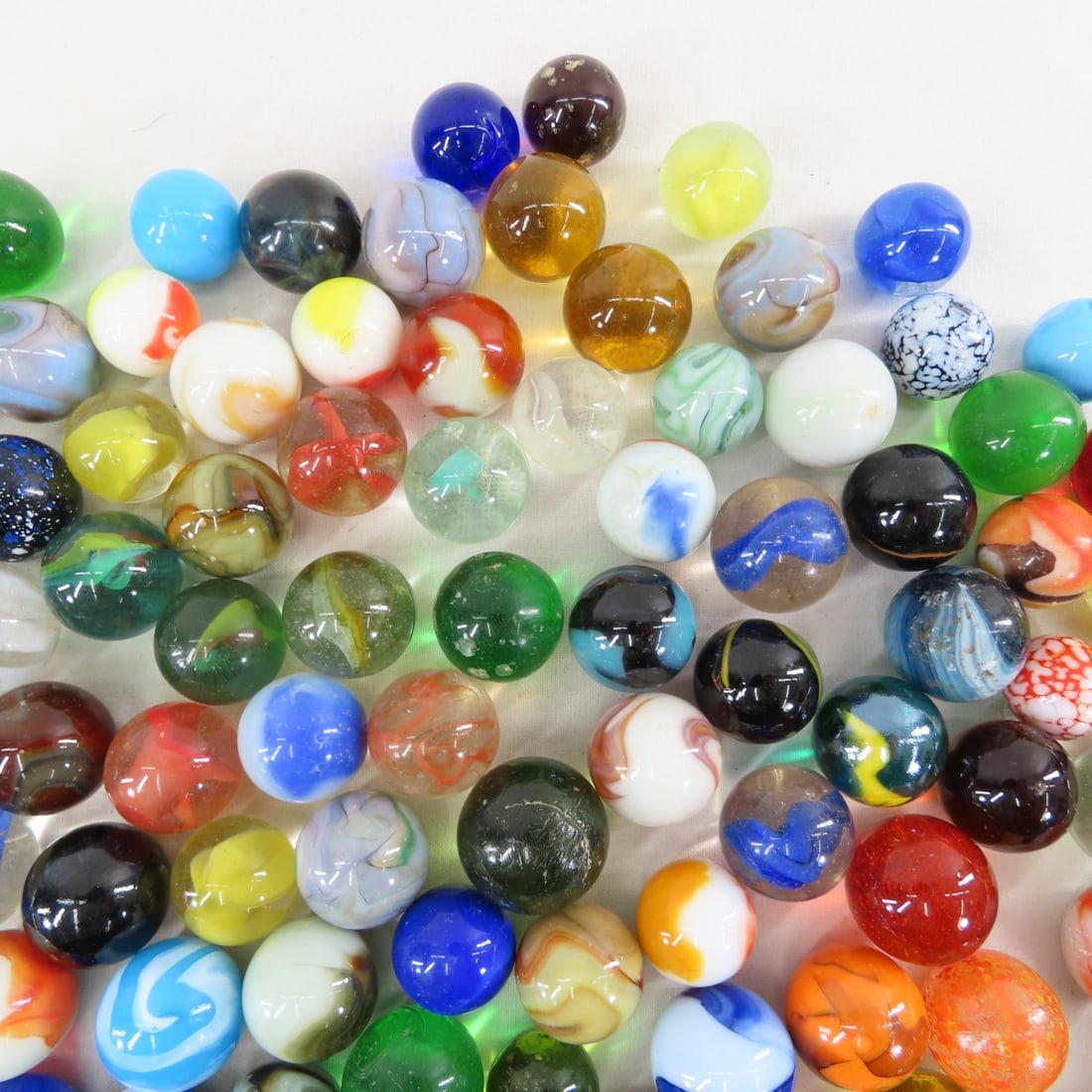 11 Pounds of Modern Machine Made Shooter Marbles - 4