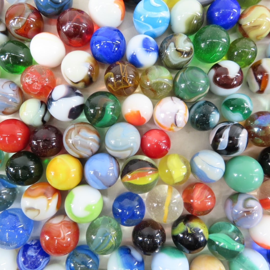 11 Pounds of Modern Machine Made Shooter Marbles - 7