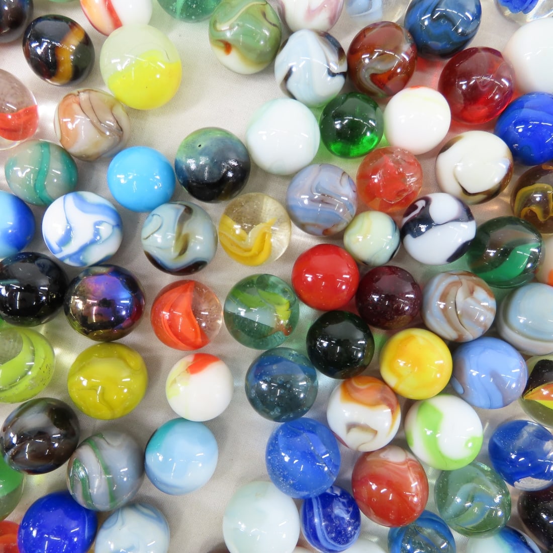 11 Pounds of Modern Machine Made Shooter Marbles - 8