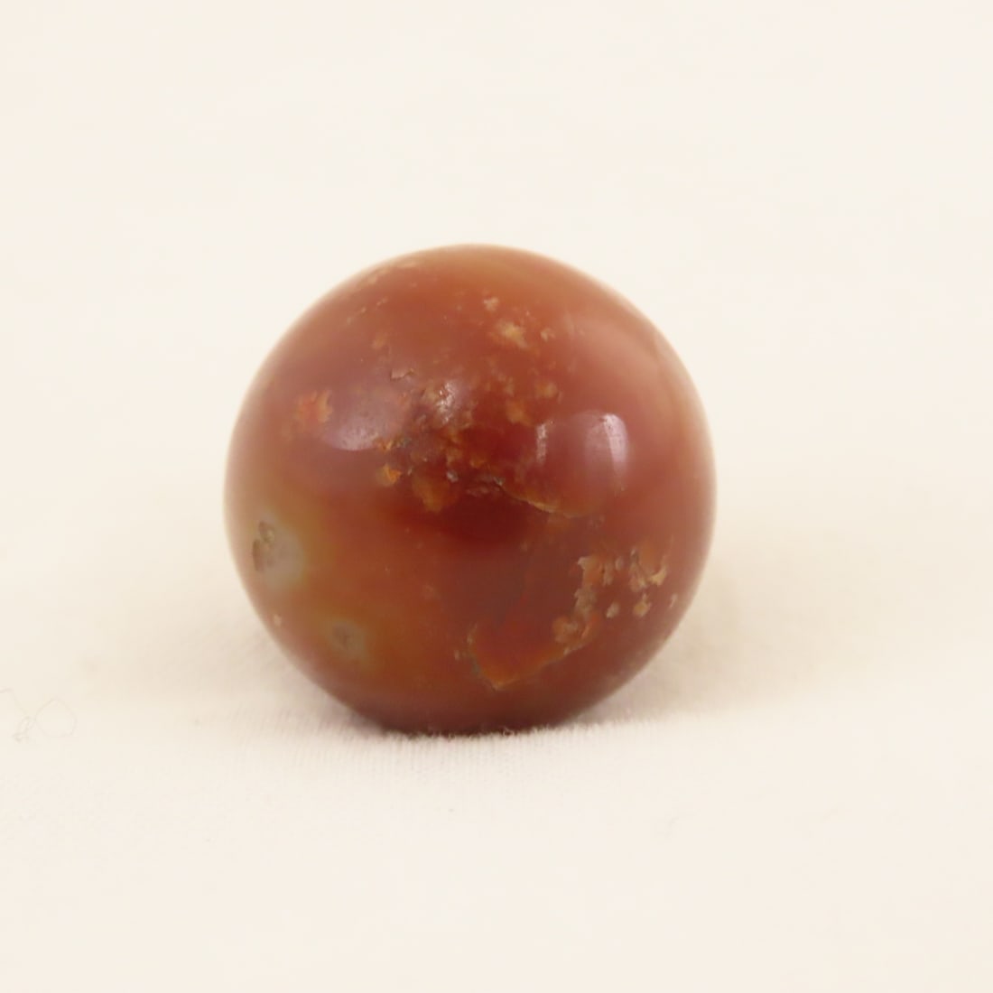 3 Hand Faceted Agate Marbles - 13