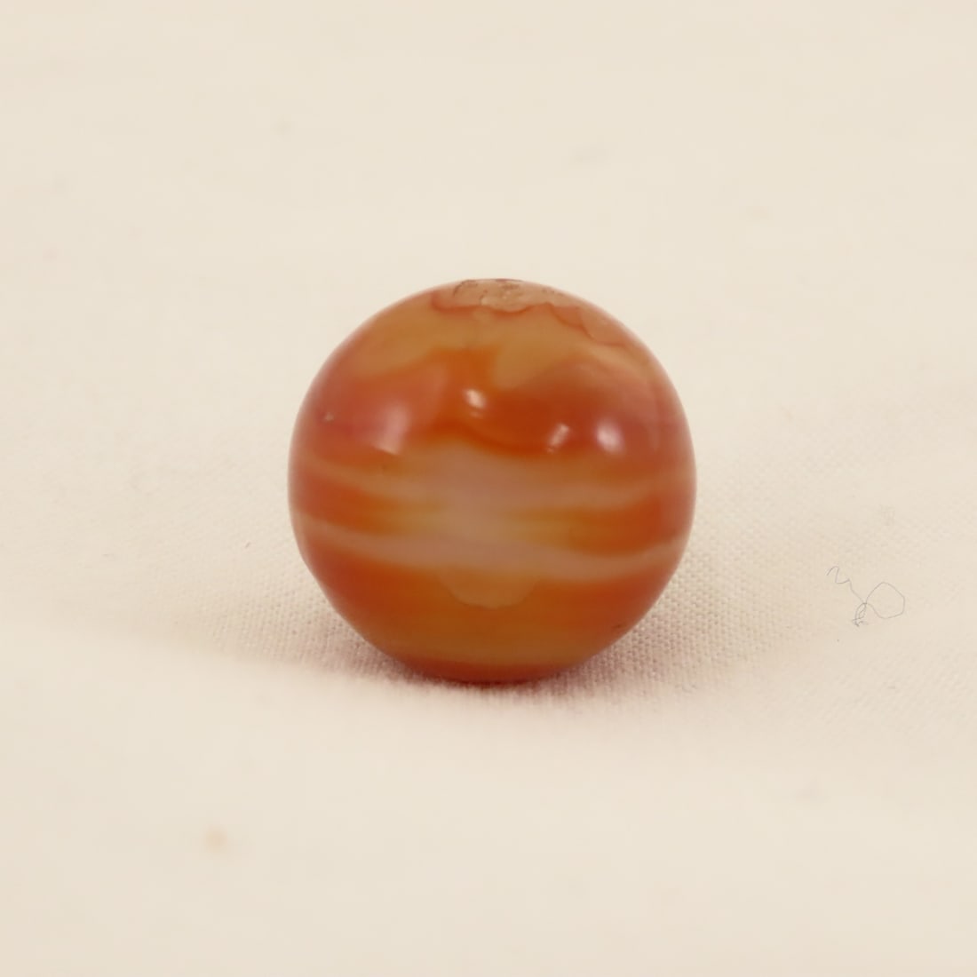 3 Hand Faceted Agate Marbles - 14