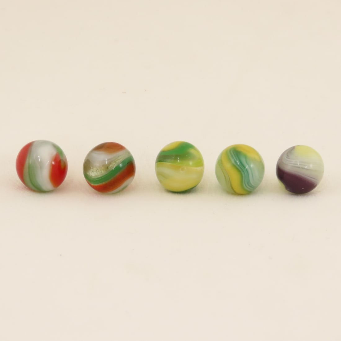 15 Akro Agate Popeye Marbles - 14