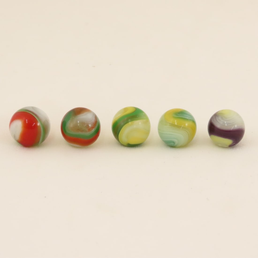 15 Akro Agate Popeye Marbles - 15