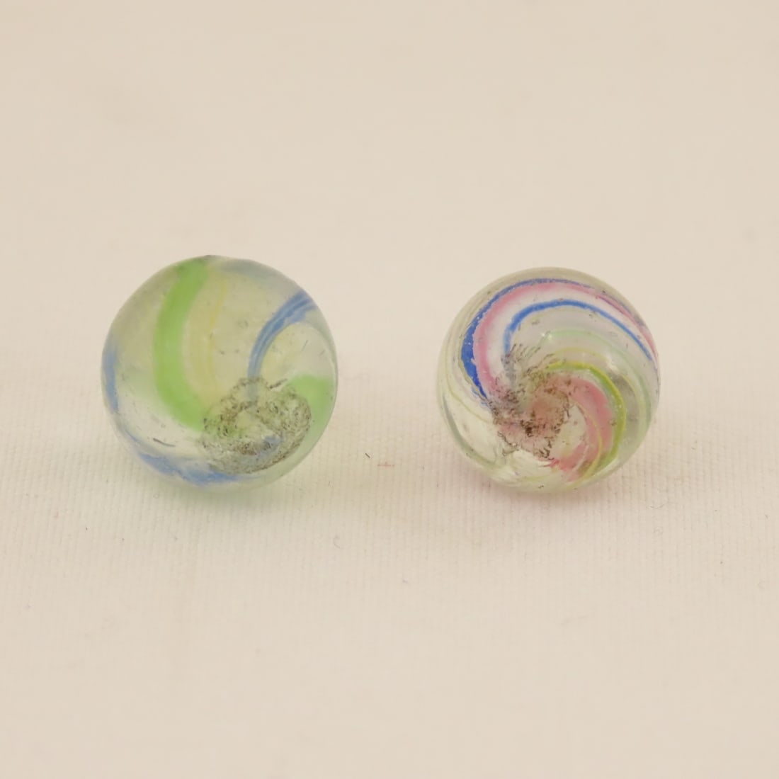 5 PeeWee Handmade Marbles - 12