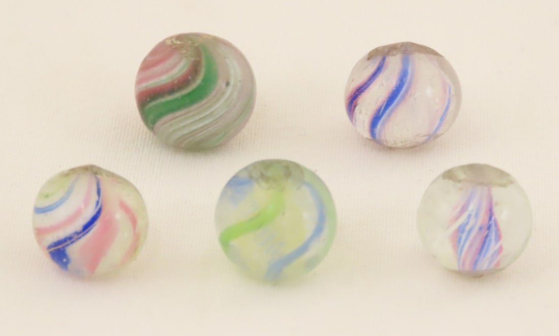 5 PeeWee Handmade Marbles (1 of 19)