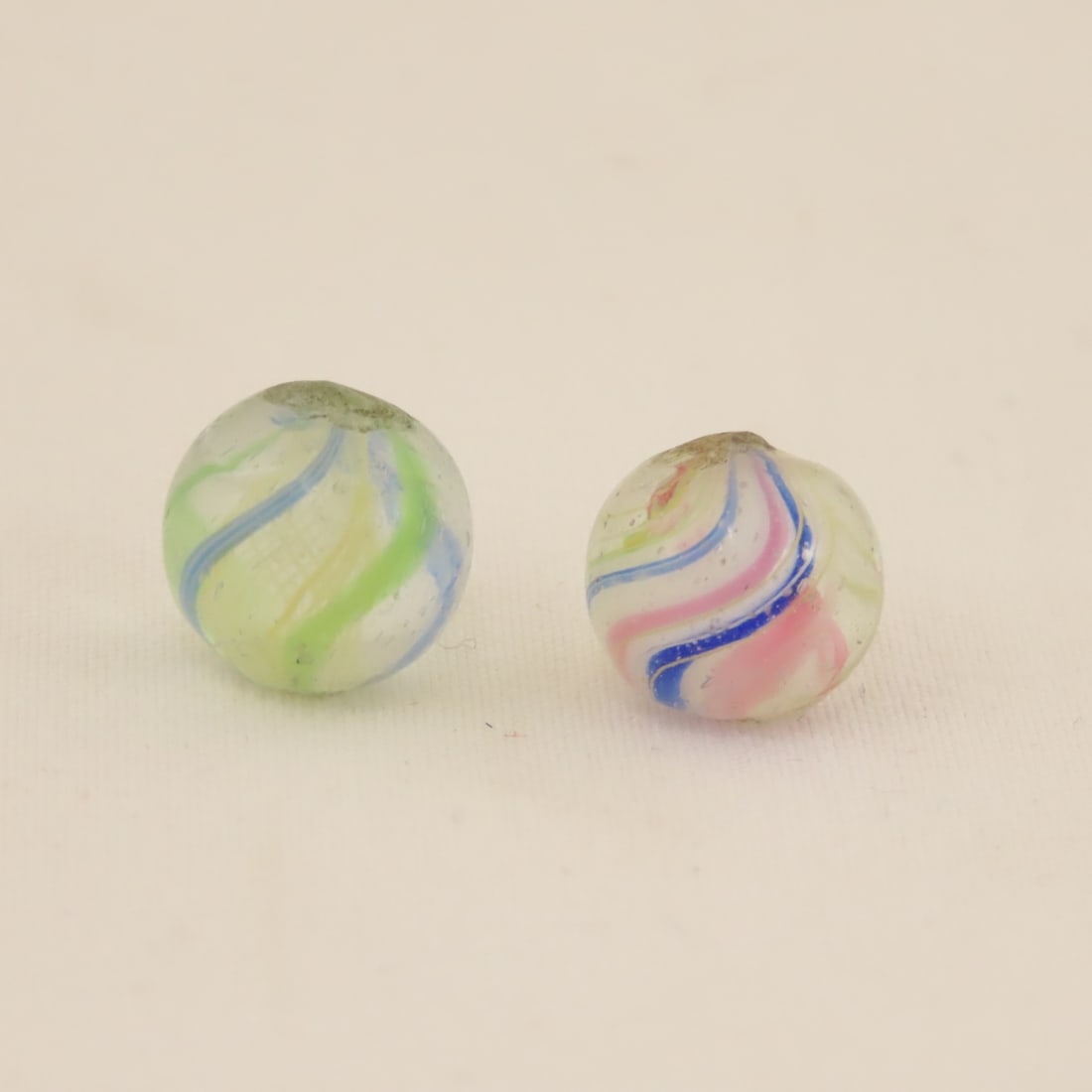 5 PeeWee Handmade Marbles - 8