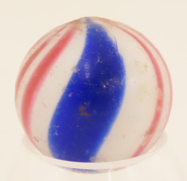 15/16" Handmade Peppermint Swirl Marble (1 of 6)