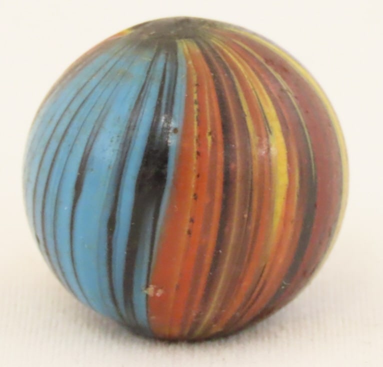 3/4" Handmade Indian 360 Degree Swirl Marble: 3/4" Handmade Indian 360 Degree Swirl Marble - Lot Size 3x3x3" 1 LB All information and photos are intended to be as accurate as possible, but errors are possible. No item may be returned or refused b
