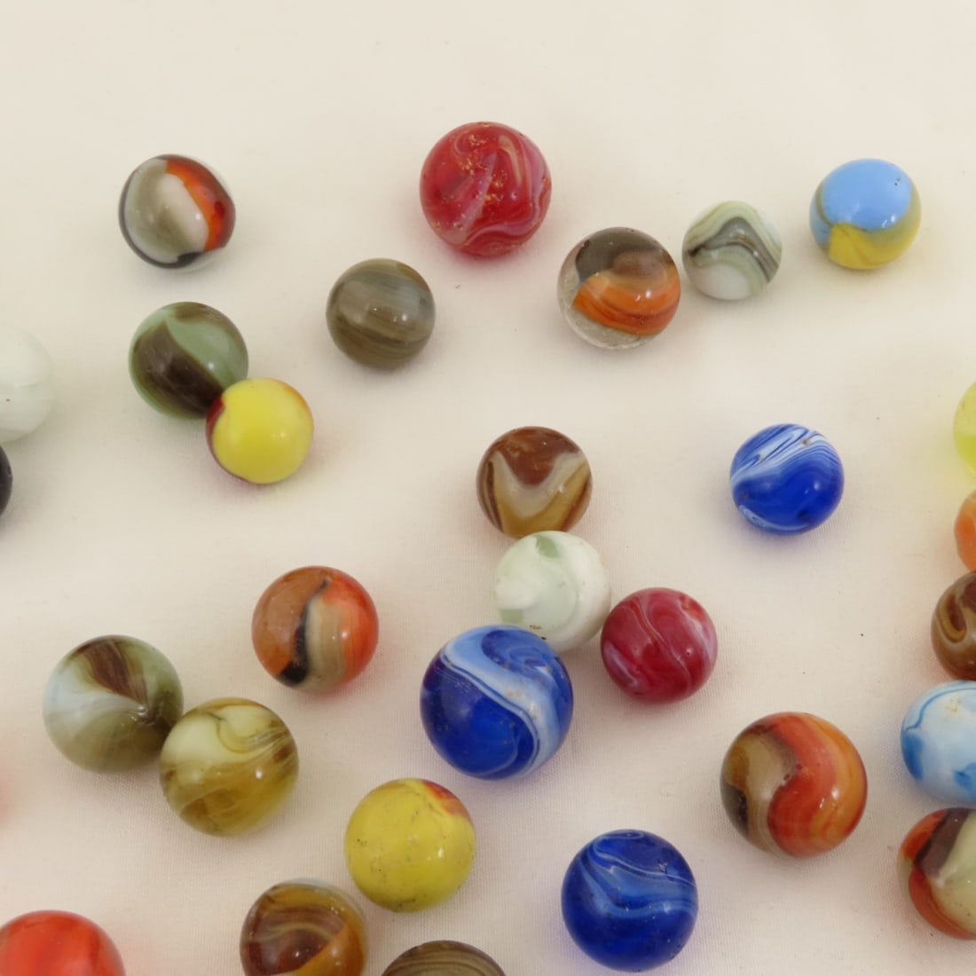 Mixed Vintage Machine Made Marbles - 10