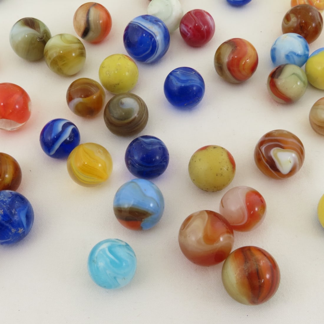 Mixed Vintage Machine Made Marbles - 12