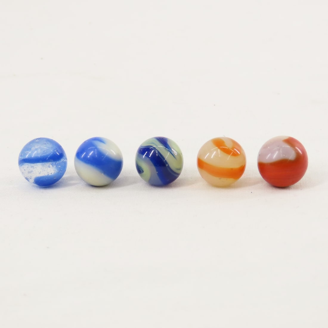 15 Agro Agate Corkscrew Marbles 15-19mm - 16