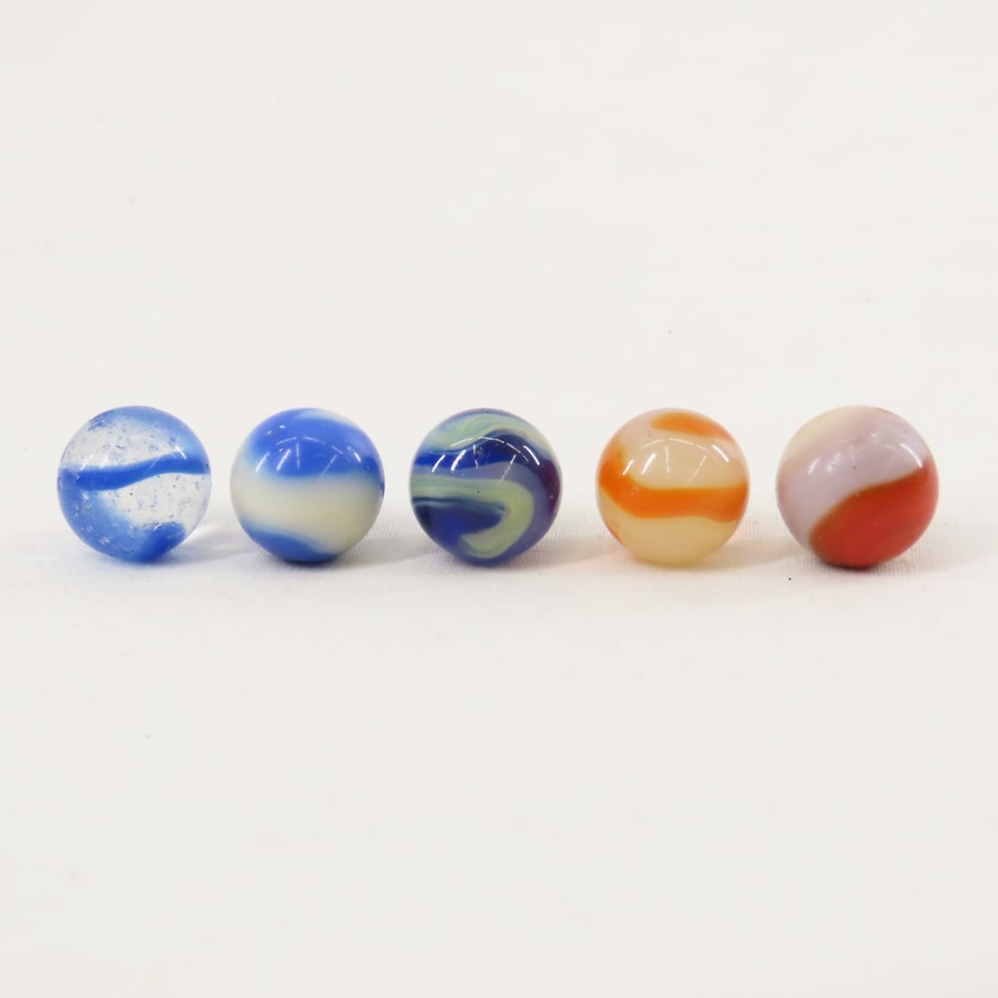 15 Agro Agate Corkscrew Marbles 15-19mm - 17