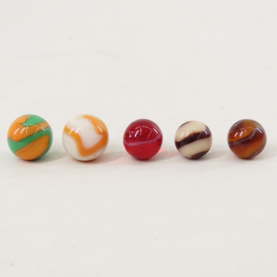 15 Agro Agate Corkscrew Marbles 15-19mm - 2