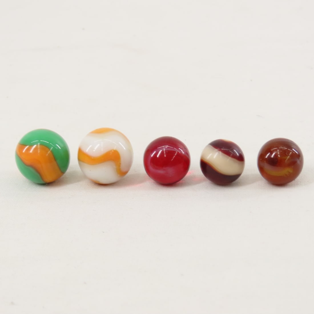 15 Agro Agate Corkscrew Marbles 15-19mm - 7