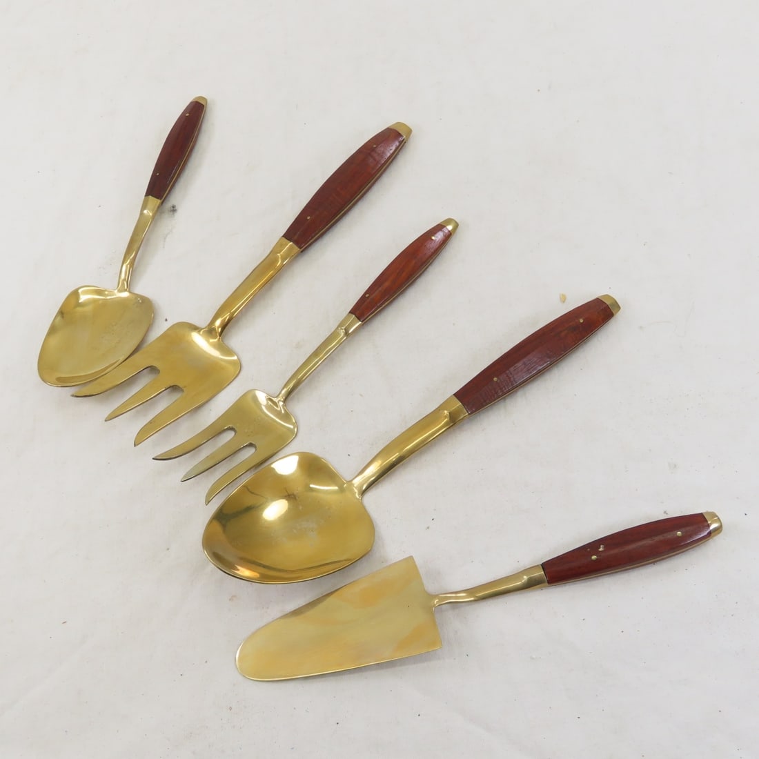 Bangkok Jewelry 144 pc Brass Flatware Set for 12 - 12