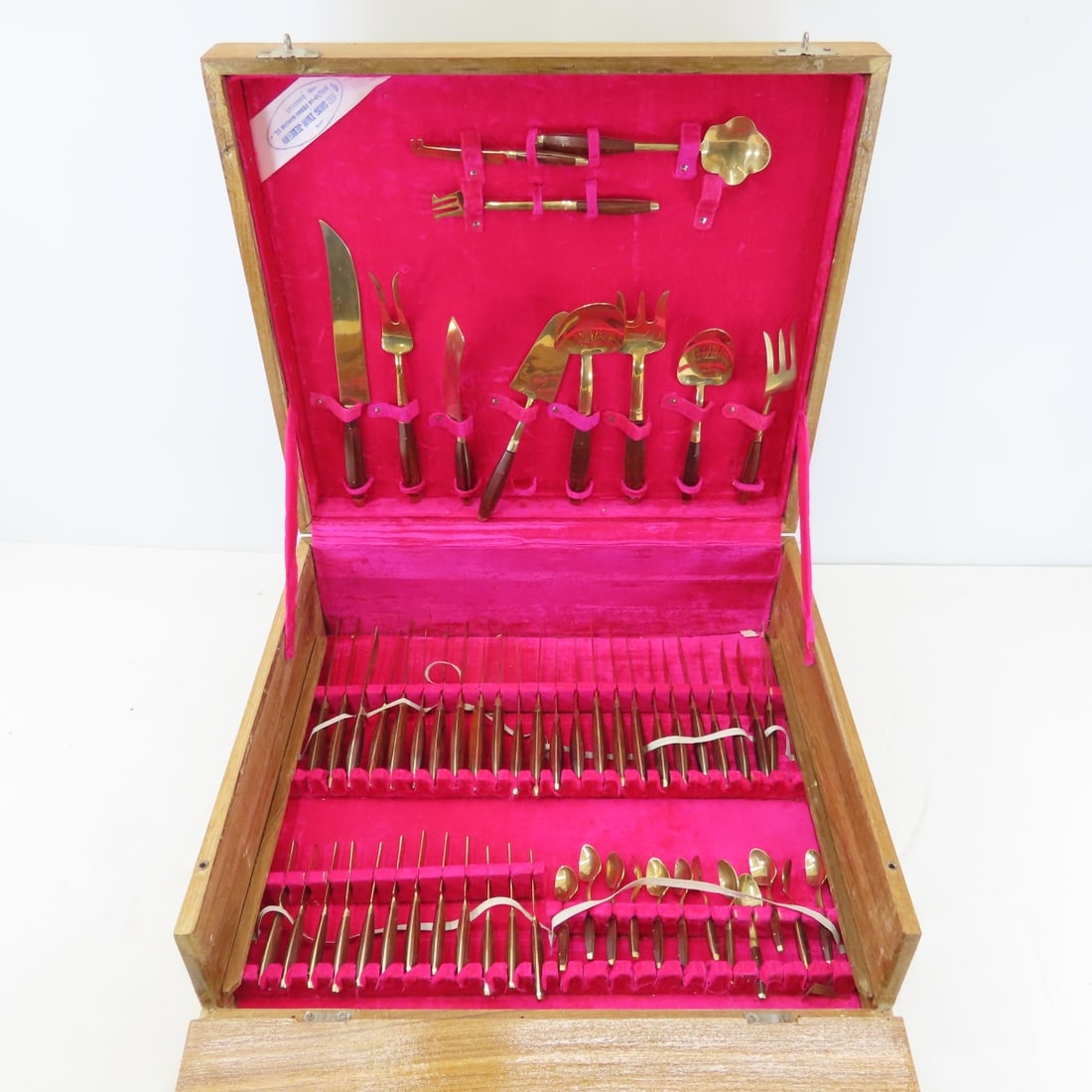 Bangkok Jewelry 144 pc Brass Flatware Set for 12 - 2