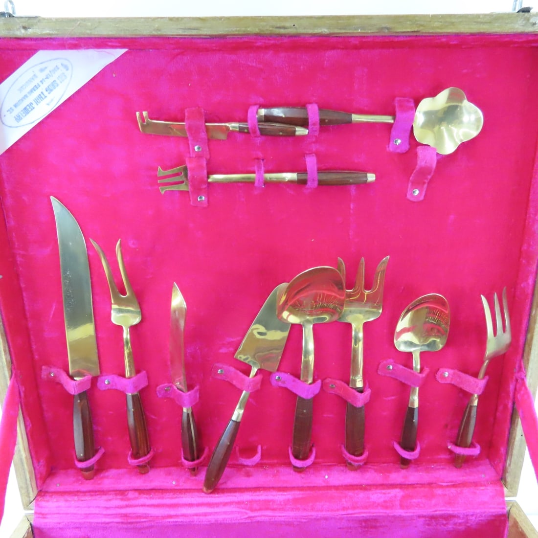 Bangkok Jewelry 144 pc Brass Flatware Set for 12 - 3