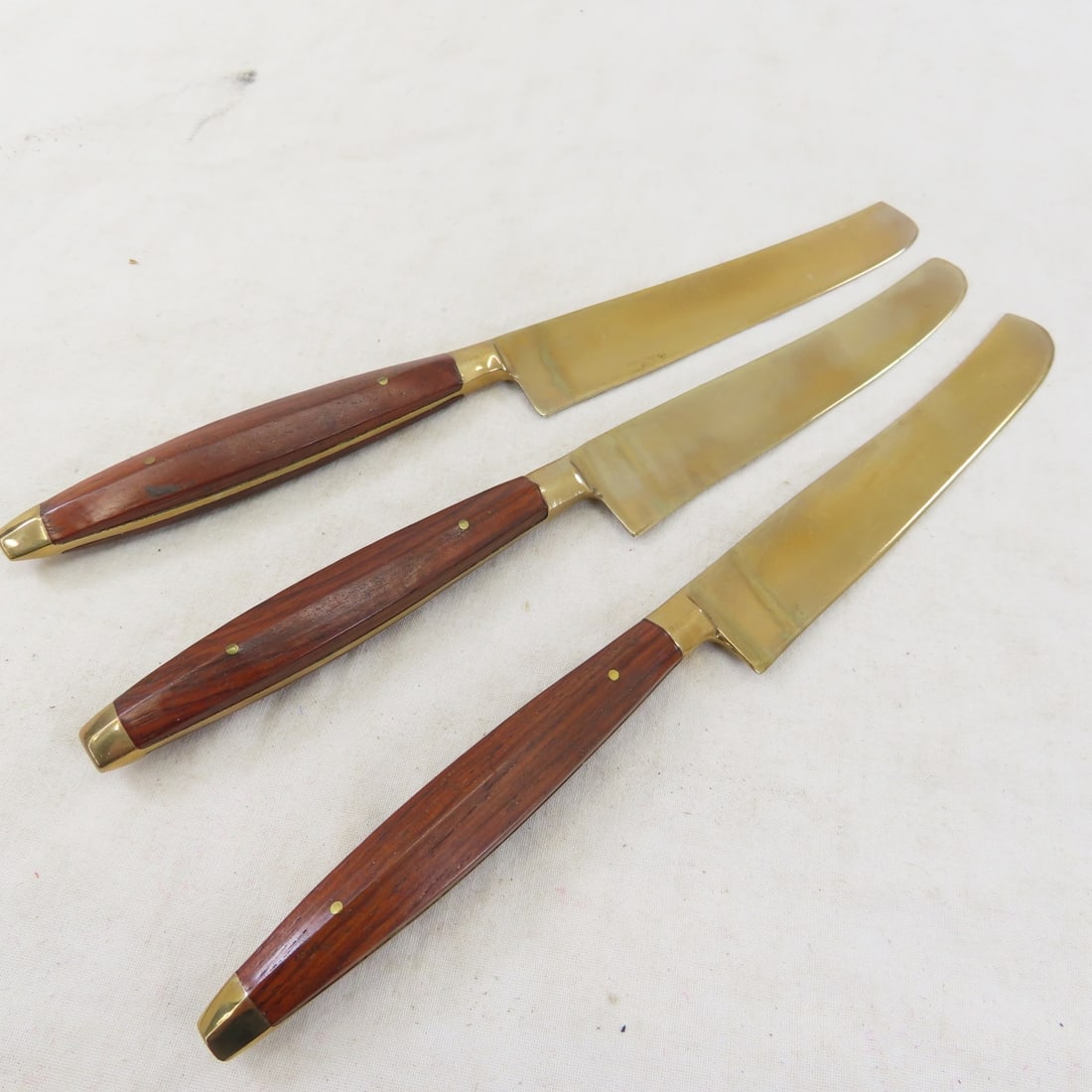 Bangkok Jewelry 144 pc Brass Flatware Set for 12 - 5