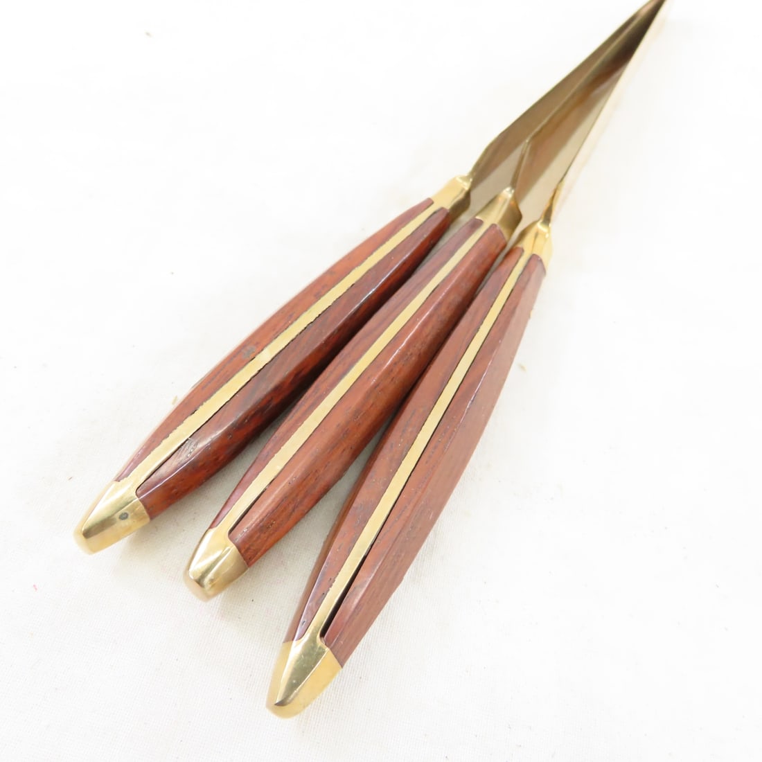 Bangkok Jewelry 144 pc Brass Flatware Set for 12 - 6