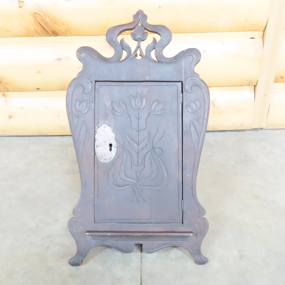 Primitive Hay Fork, Wagon & Antique Wall Cabinet - 10