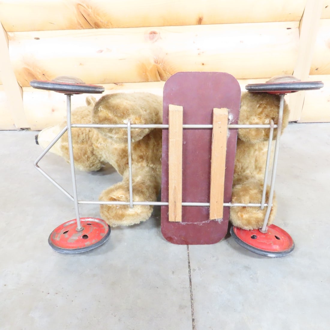 Steiff Mohair Ride-On Children's Bear Pull Toy - 11