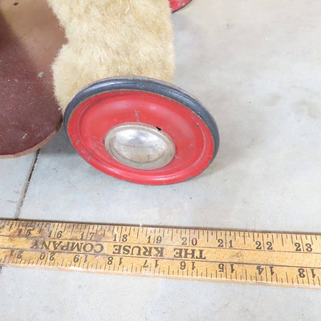 Steiff Mohair Ride-On Children's Bear Pull Toy - 12